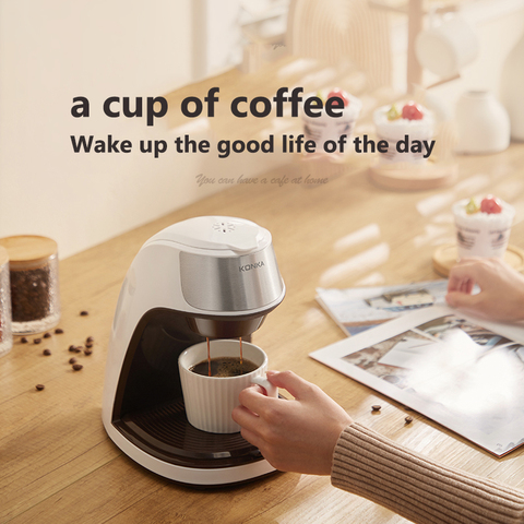 KONKA Single Serve Coffee Maker 300ml Coffee Thermal Drip Instant Coffee Machine with Coffee cup ► Photo 1/6