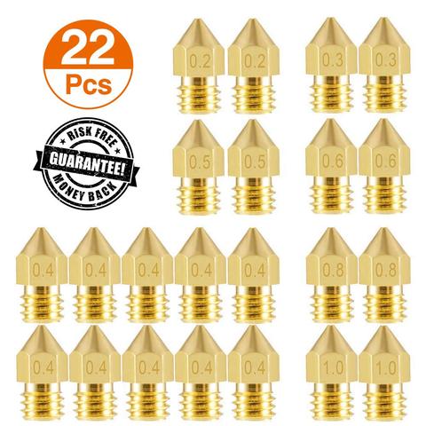 3D Printer Nozzles MK8 Extruder Nozzle Extruder Print Head 1.75mm for 3D Printer Anet A8 Makerbot MK8 Creality CR-10 Ender 3 ► Photo 1/6