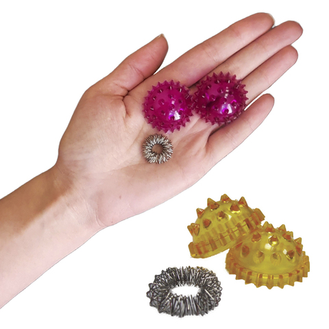 Hedgehog with spring, acupuncture, Su-jock, massage ball, hand massager, mini massager ► Photo 1/6