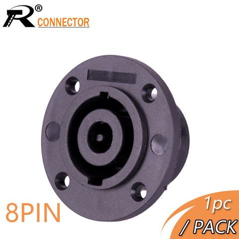 R Connector 1pc 8Pin Powercon Jack Female Socket Panel Mount Connector Speaker Cable Adapter 8 Pole SpeakON Jack High Quality ► Photo 1/6