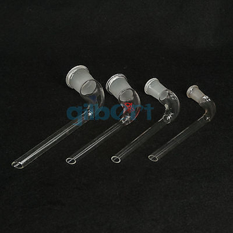 14/23 19/26 24/29 29/32 Joint Distilling Glass Adapter 105 Degree Bend with Straight Tube Labware ► Photo 1/5