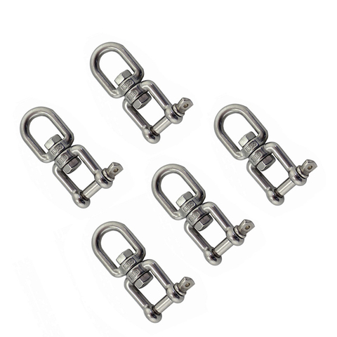 5PCS Stainless Steel 304 Anchor Chain Swivel Ring Shackle 4mm 5mm 6mm 8mm 10mm Rigging Hardware Swivel Ring Shackle ► Photo 1/6