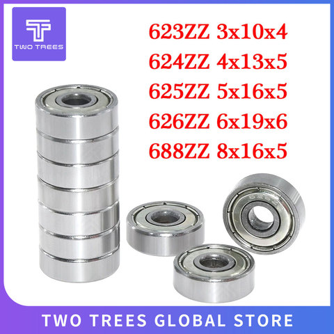 10pcs 626ZZ/624ZZ/623ZZ/688ZZ Ball Bearing 6x19x6mm Steel Miniature High-carbon Steel Single Row Ball Bearing 625ZZ & 3d printer ► Photo 1/6