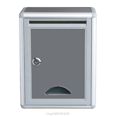 Vintage Aluminum Alloy Lockable Secure Mail Letter Post Box Mailbox Post Box for Home Garden Ornament Decor O05 20 Dropship ► Photo 1/6