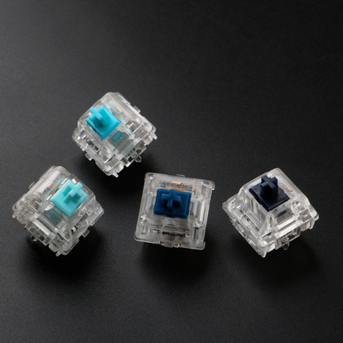 Zealio Switches tactile silent blue switch for customized mechanical keyboard version 2 mute switch 5 pins gold plated spring ► Photo 1/5