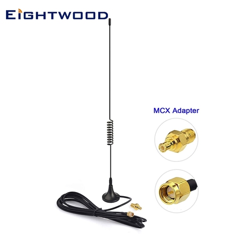Eightwood Dual Band 978 MHz 1090 MHz 5dBi SMA Male MCX Antenna Aerial for Aviation ADS-B Receiver RTL SDR Software Defined Radio ► Photo 1/6