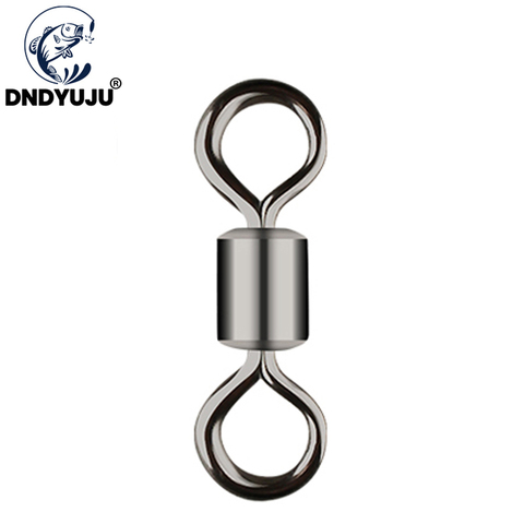 DNDYUJU (10-30PCS)(Size14-4/0) Fishing Connector Ball Bearing Swivel Solid Rings Fishing Connector Ocean Boat Fishing Hooks ► Photo 1/6