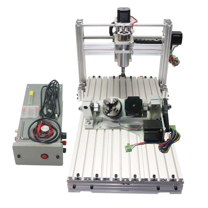 DIY CNC router 3060 metal mini cnc milling machine 4 axis for pcb wood carving 