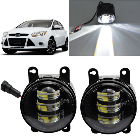 2pcs/pair LED fog Lights for Focus 2 3 MK2 MK3 2007-2015 For Ford Fiesta 2013-2015 For Ford Mondeo 2007-2017 ► Photo 1/6