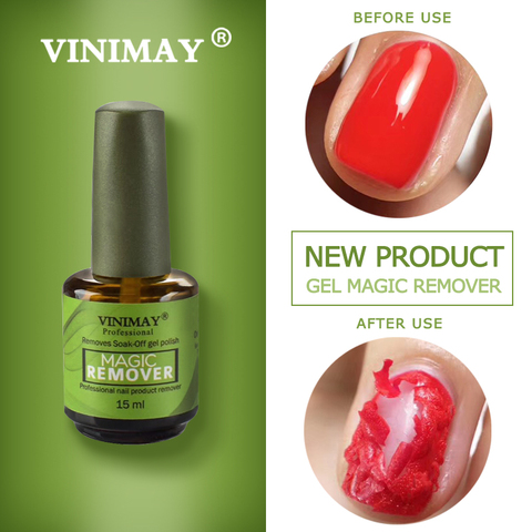 VINIMAY Nail Gel Magic Remover Soak Off Base Matte Top Coat Gel Nail Polish Gelpolish Nail Art Primer Lacquer Nails Salon ► Photo 1/6