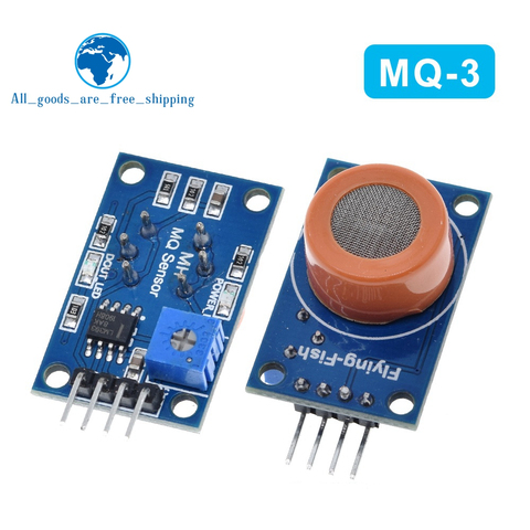 TZT MQ-3 alcohol sensor module alcohol ethanol gas sensitive detection alarm for arduino ► Photo 1/4