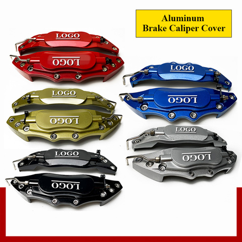 2PCS 3D Aluminum Brake Caliper Cover Front Rear Car Styling For Dongfeng Peugeot 207 308 407 206 307 607 RCZ 3008 4008 ► Photo 1/6