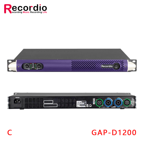 GAP-D1200 Professional 600W*2 power amp 2 channel m audio high power amplifier for Disco outdoor concerts ► Photo 1/6