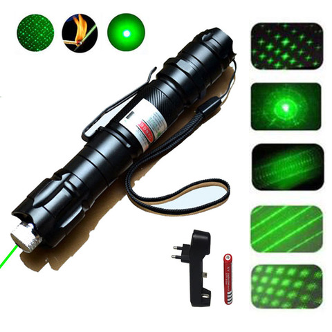 Laser Pointer High Power Long Range Green Laser Pointer Rechargeable  Tactical Flashlight Strong Laser Pen