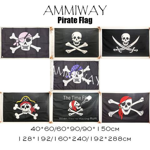 AMMIWAY Jack Rackham Pirate Laurent Drapeau Clipart Bone Edward England Skull Headband Crossbones Pirates Flags and Banners ► Photo 1/6