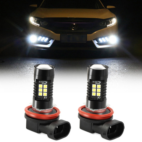 2Pcs H8 H11 Led Fog Lights Bulb For Hyundai IX25 IX35 I30 I40 Santa Fe Creta Solaris ► Photo 1/6