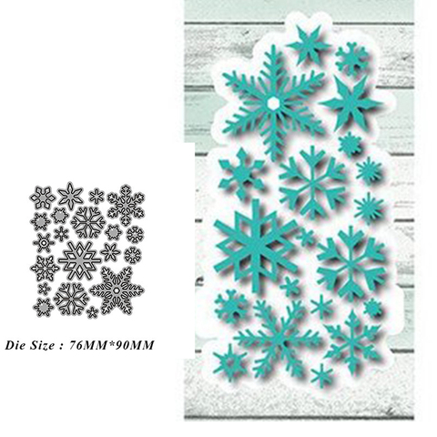 New Dies For 2022 Winter snowflakes Metal Cutting Dies Embossing Scrapbooking Stencil Craft Cut Dies For DIY Card Handmade ► Photo 1/4