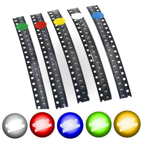 100pcs 0603 SMD LED Emitting Diode Kit Lamp Chip Light Beads Warm White Red Green Blue Yellow Orange UV Pink RGB Micro 3V SMT ► Photo 1/5