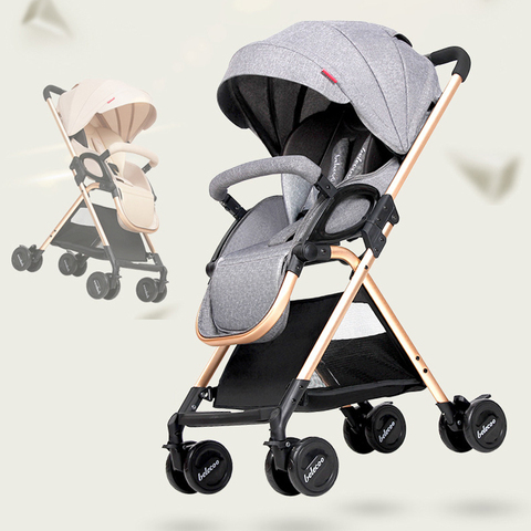 Baby stroller ultra light folding simple children's trolley can sit reclining high landscape cart Dropshipping ► Photo 1/6