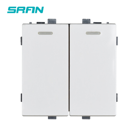 SRAN 52*52 2 gang Switch socket function module accessories suitable for 86*86 panels ► Photo 1/5