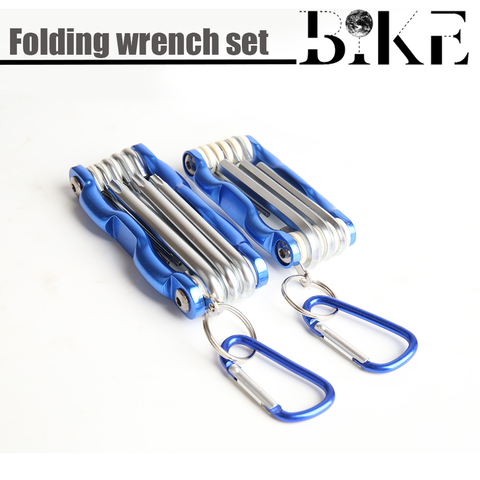 Folding Portable Hexagonal Wrench Set Metal Metric Chave Torx Allen Key Hex Screwdriver Wrenches Hand Tool Llave Hexagon Spanner ► Photo 1/6