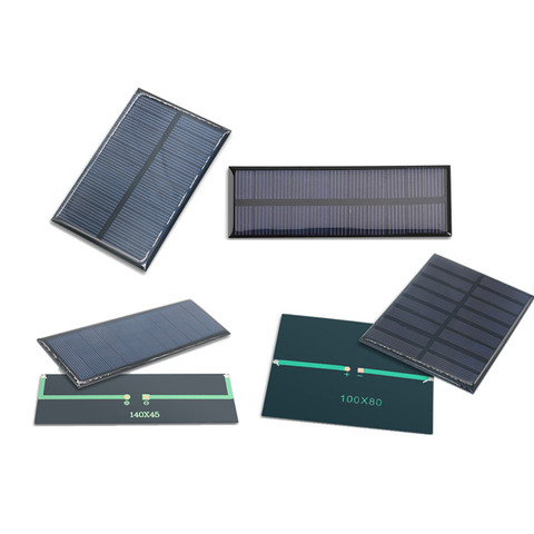 1pc Solar Cell 5.5V Mini Solar System DIY For Battery 5V Solar Panel Phone Chargers Portable  60mA 100mA 120mA 130mA 160mA 300mA ► Photo 1/6