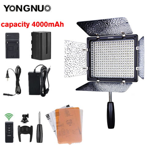 Yongnuo YN300 III 3200k-5500K CRI95 Camera Photo LED Video Light Optional with AC Power Adapter + Battery KIT YN-300 III ► Photo 1/6