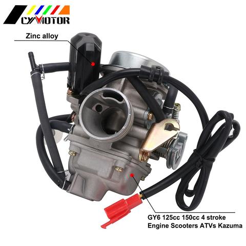 Universal Carburador 24mm 4T For Yamaha GY6 125cc 150cc Scooter Moped PD24J CVK Carburetor CARB Scooters ATVS Kazuma ► Photo 1/6