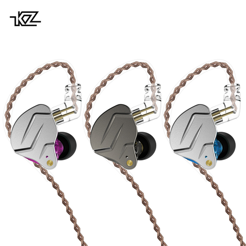 KZ ZSN Pro 1BA+1DD Hybrid technology HIFI Bass Earbuds Metal In Ear Earphones Bluetooth Headphone Sport Noise Cancelling Headset ► Photo 1/6