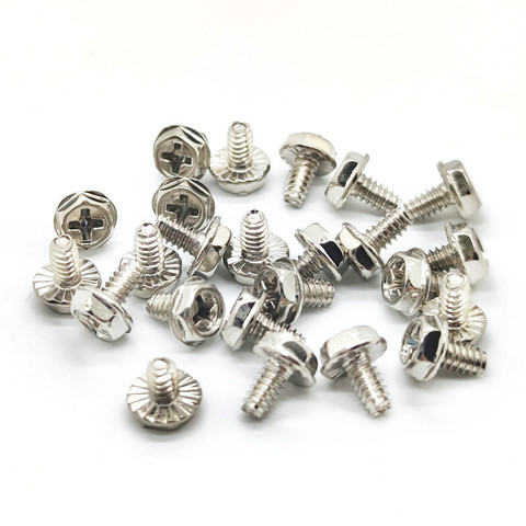 50pcs Toothed Hex Screw 6/32 Computer Case Motherboard Screws ► Photo 1/2
