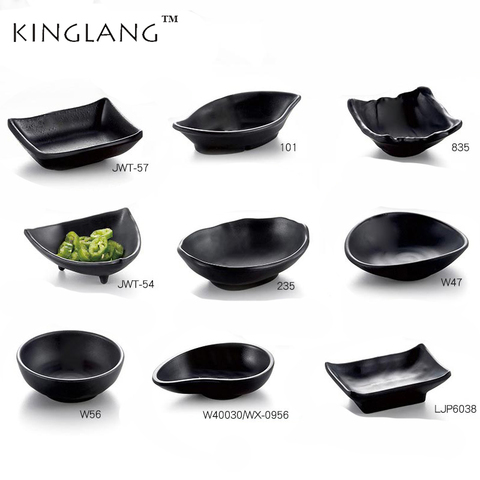 Set of 4,KINGLANG  melamine  plastic small dipping sauce dish  bowl for HOTPOT Restaurant wholesale Cheap dish bowl ► Photo 1/1