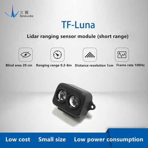 Benewake TF-Luna LiDAR Module Range Finder Sensor Single-Point Micro Ranging Module 5V UART IIC Interface ► Photo 1/6