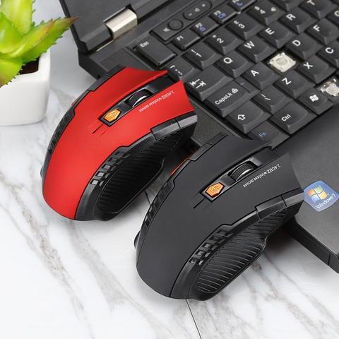 Wireless Mouse Gaming Mouse PC Gamer Mice 6 Buttons 1600DPI Computer Mouse Useful 6 keys 1600DPI Wireless Gaming Mouse 2.4GHz Co ► Photo 1/6