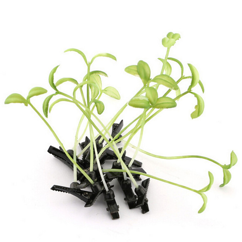 Funny Show Bean Sprout Bobby Hairpin Flower Plant Hair Clips For Kids Girls Women 4*6cm 1 Pc Hot Sale ► Photo 1/6