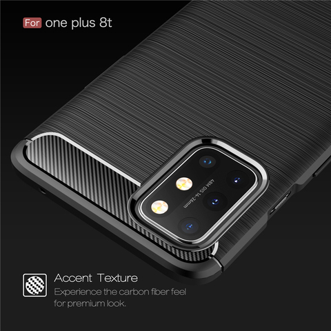 For Oneplus 8T Case Carbon Fiber Full Shockproof Silicone Armor Case For Oneplus Nord N10 5G Cover for OnePlus Nord N100 5G  ► Photo 1/6
