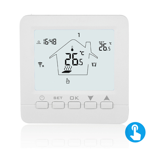 Thermostat for Electric/Water/Gas Boiler Floor Heating Temperature Controller Digital Thermostat by Manual Operation 16A/3A ► Photo 1/6