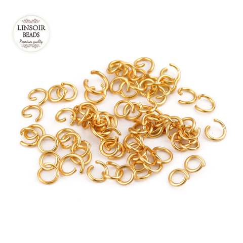 Linsoir 200pcs Stainless Steel Jump Rings Necklace Connector Jewelry Findings Links Hooks Clasps For Bracelet Cord Charms Dangle ► Photo 1/6