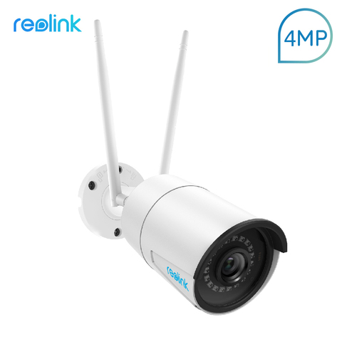 Reolink RLC-410W Security Camera 4MP 2.4G/5Ghz WiFi Onvif infrared night vision IP66 waterproof bullet outdoor indoor surveillan ► Photo 1/6