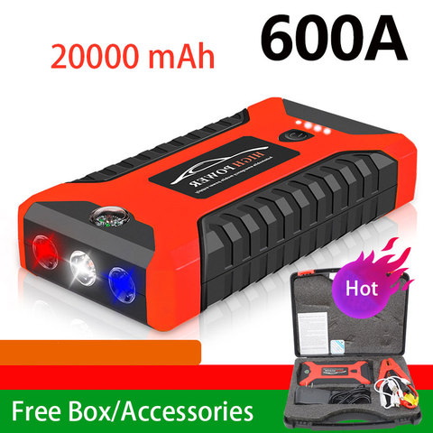 Car Battery Jump Starter 20000mAh 600A 12V Output Portable