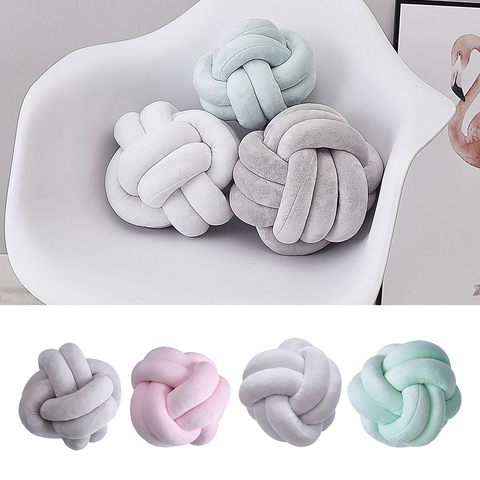 Soft Plush Knot Cushion Sofa Throw Pillow  for Living Room Green ► Photo 1/6