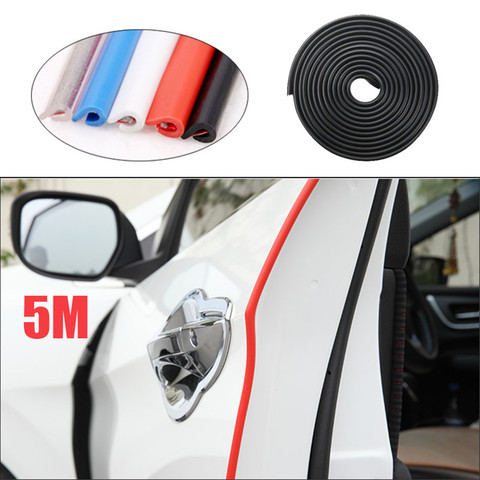 5M Car Door trips Rubber Edge Protective Strips Side Doors Moldings Adhesive Scratch Protector Vehicle For Cars Auto ► Photo 1/6