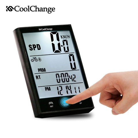 CoolChange Bicycle Computer Waterproof Large Screen Cycling Odometer Wireless and Wired Stopwatch MTB Bike Computer Speedometer ► Photo 1/1