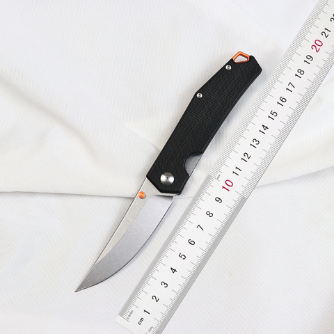 2022 new folding knife 8cr13mov blade steel G10 aluminum handle camping hunting survival pocket fruit kitchen knife EDC tool ► Photo 1/1