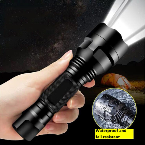 Litwod Z20 LED Flashlight Torch C8 5 Mode XML L2 T6 Q5 High Power Lamp Light Super Bright Portable Led Light for Camping fishing ► Photo 1/6