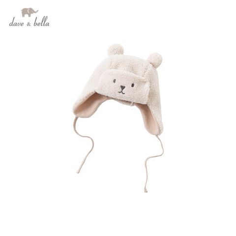 DB15867 dave bella winter new born baby unisex cute cartoon bear hat girls boys fashion knitted cap ► Photo 1/6