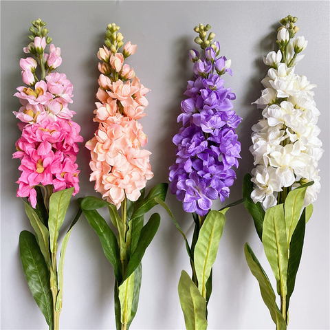 Big Artificial Hyacinth Violet flower branch fleurs artificielles for autumn fall home wedding decoration fake flowers wreath ► Photo 1/4