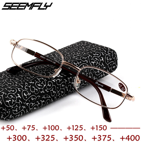 Seemfly New Reading Glasses Farsightedness +50 +75 +100 +125 +150 +175 200 +225 +250 +275 +325 +350 +375 +400 +450 +500 +550 ► Photo 1/6