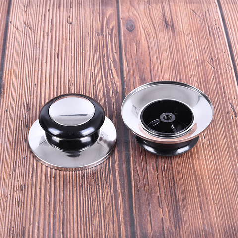 Heat-Resistant Pot Pan Lids Knob Lifting Handle Black And Silver Home Kitchen Cookware Replacement Parts ► Photo 1/6