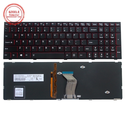 NEW US Keyboard For Lenovo Y590 Y500 Y510P US Laptop Keyboard Blacklight ► Photo 1/6