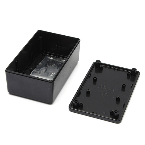 Black Plastic Cover Project Electronic Instrument Case Enclosure Box#